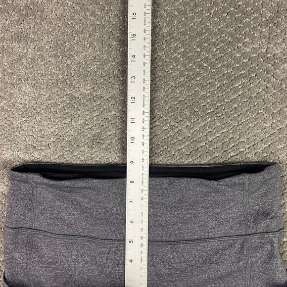 Lululemon Pace Rival Crop 22" Women's Size 6 Heathered Grey Black Gray Leggings - Picture 10 of 13